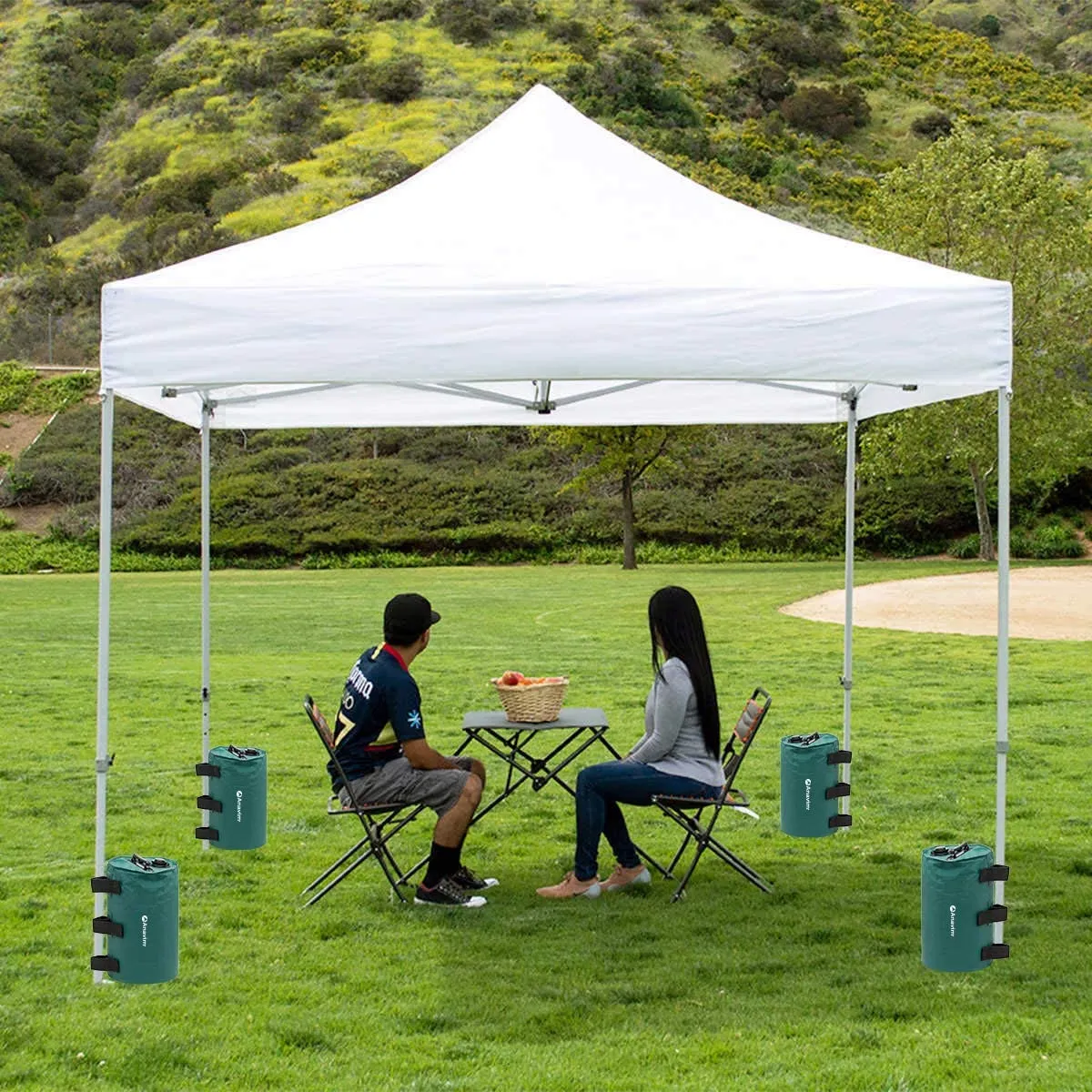 Anavim Canopy Water Weights Bag, Leg Weights for Pop up Canopy 2pcs-Pack