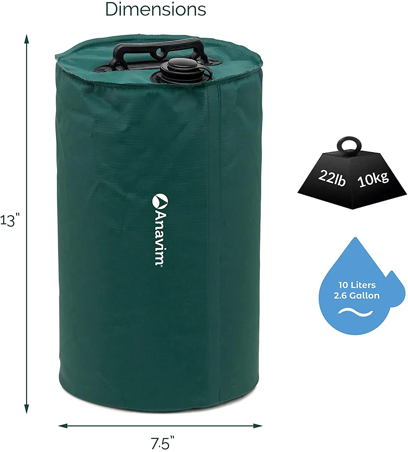 Anavim Canopy Water Weights Bag, Leg Weights for Pop up Canopy 2pcs-Pack