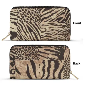 Animal Print Pattern Print PU Leather Wallet