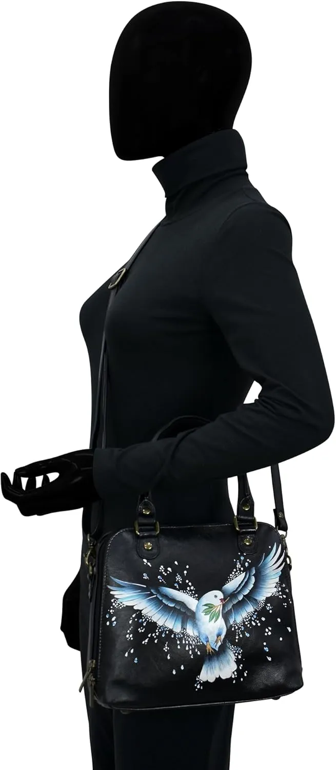 Anna by Anuschka Double Zip Organizer Satchel