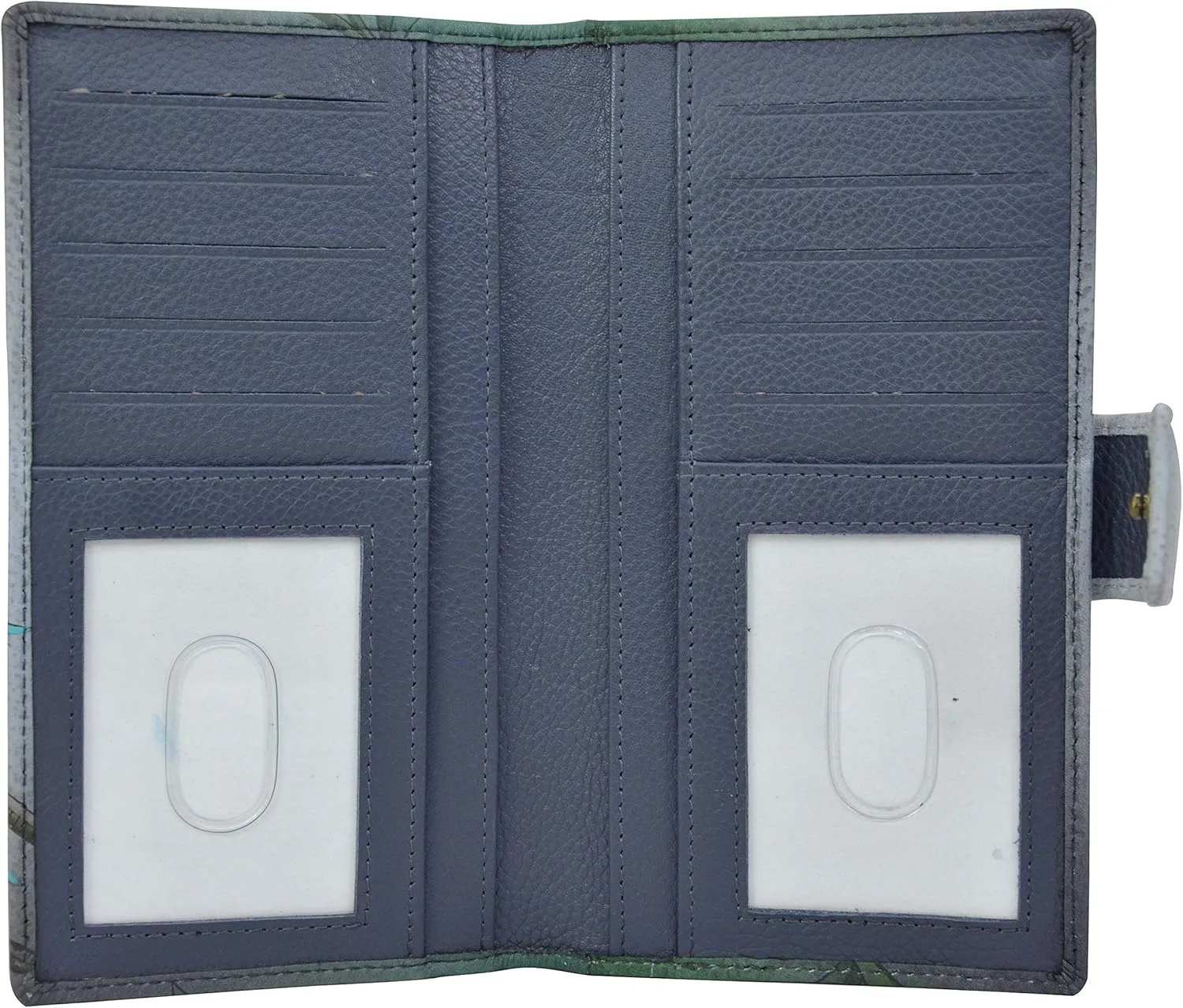 Anna by Anuschka Women's Original Leather Hand-Painted Two Fold Organizer Wallet