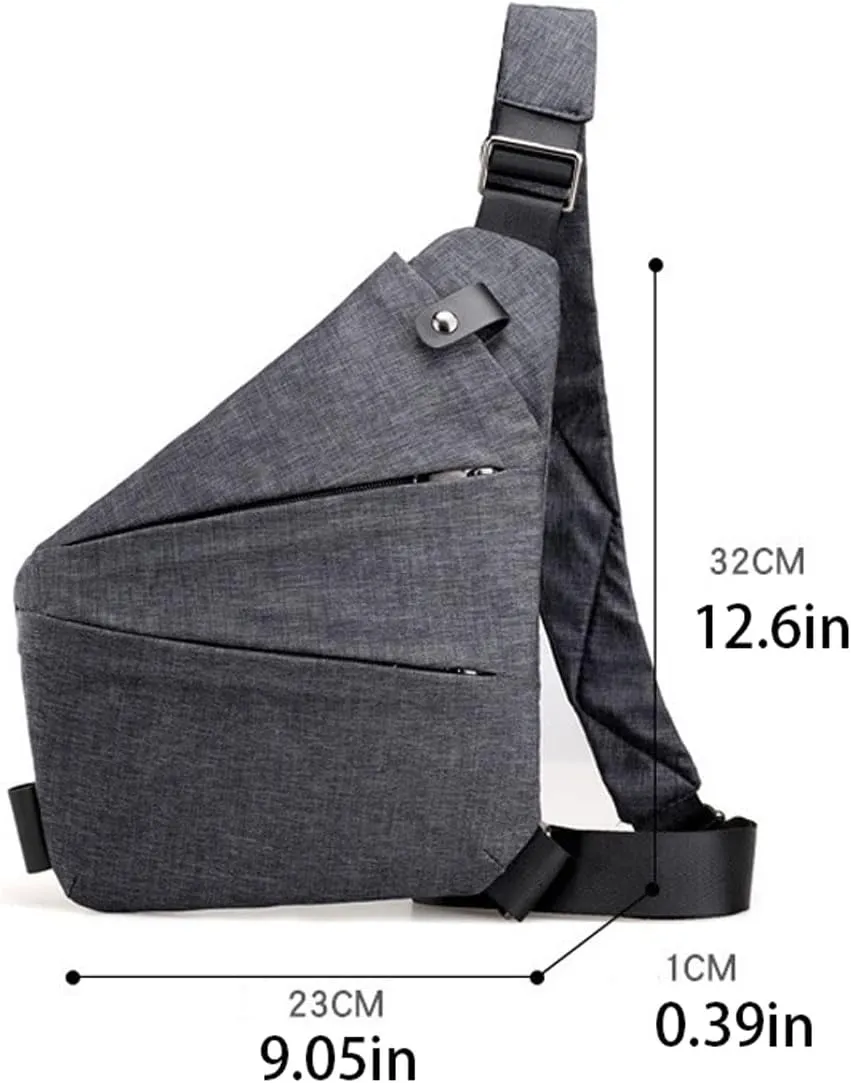 Anti Theft Crossbody Bags for Women, 2025 New Anti-Theft Travel Bag, Shoulder Bag Anti-theft Design for Travel, Sport (Blue - Right Shoulder)