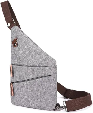 Anti Theft Travel Sling Bag - Slim, Stylish Shoulder Bag for Men & Women