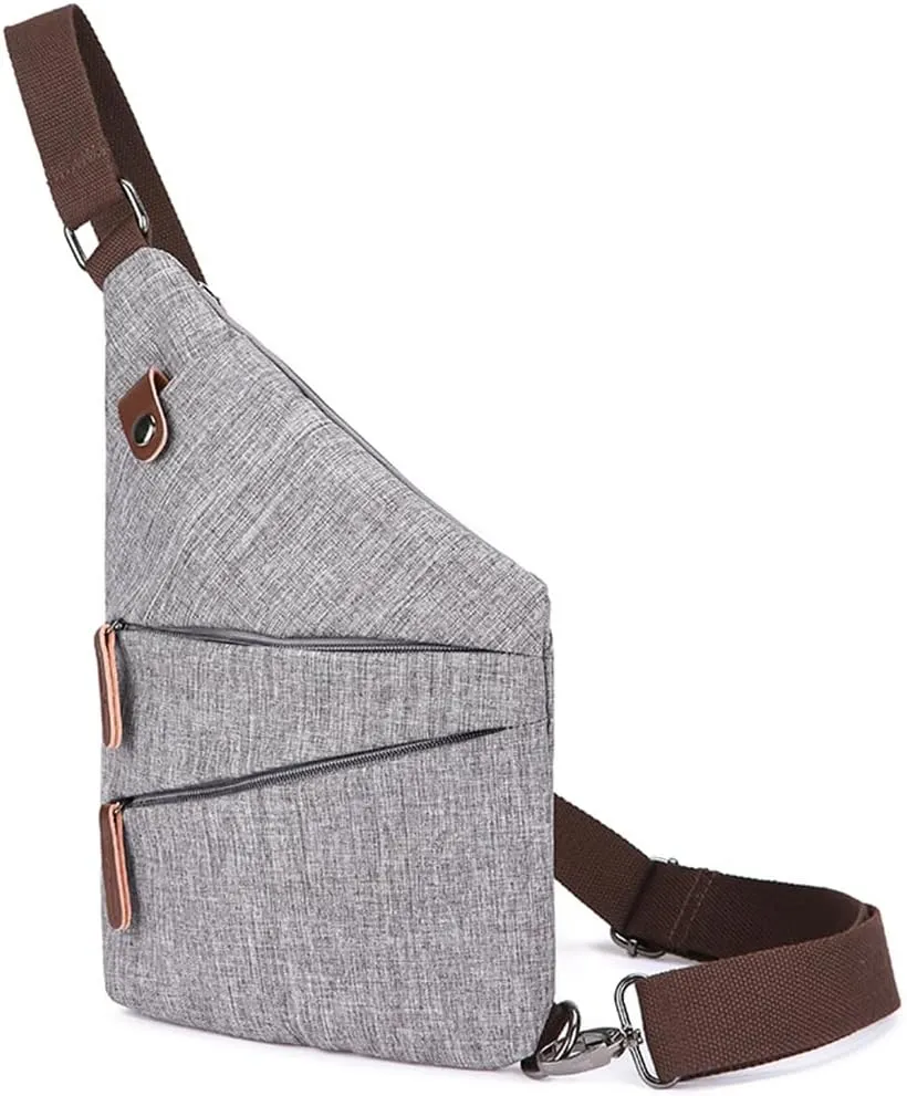 Anti Theft Travel Sling Bag - Slim, Stylish Shoulder Bag for Men & Women
