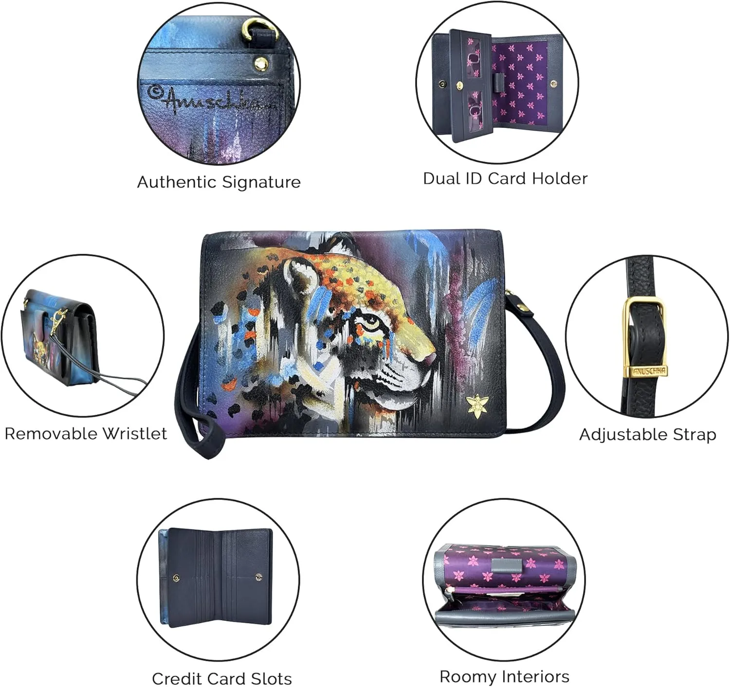 Anuschka 4 in 1 Organizer Crossbody-711