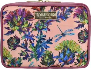 Anuschka Travel Jewellery Organizer - Wanderlust Collection - Nylon Fabric with Genuine Leather Trim and Artwork Print