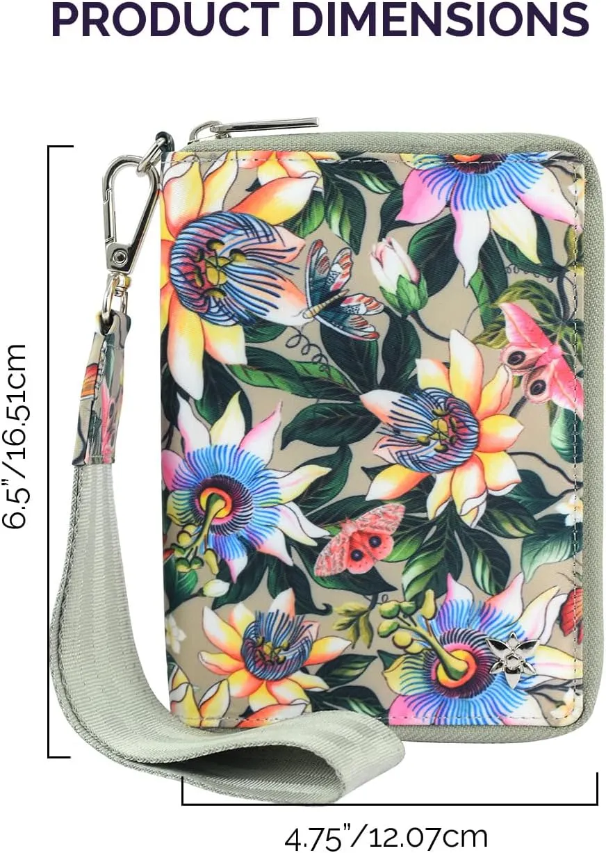 Anuschka Wanderlust Luxe Fabric Collection Women's Vegan Phone Organizer Wallet