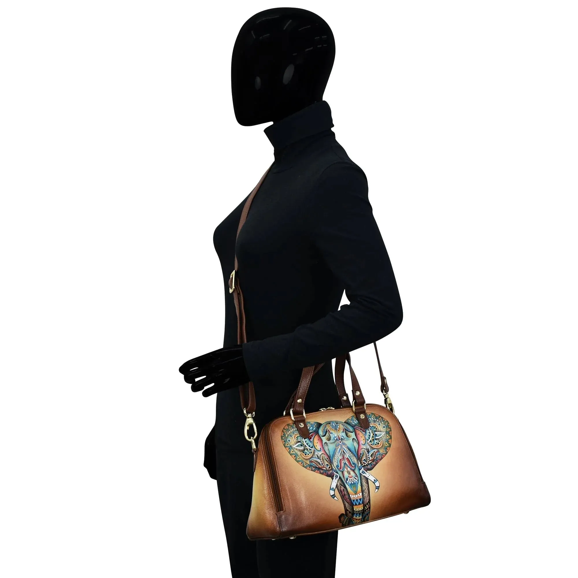 Anuschka Wide Organizer Satchel