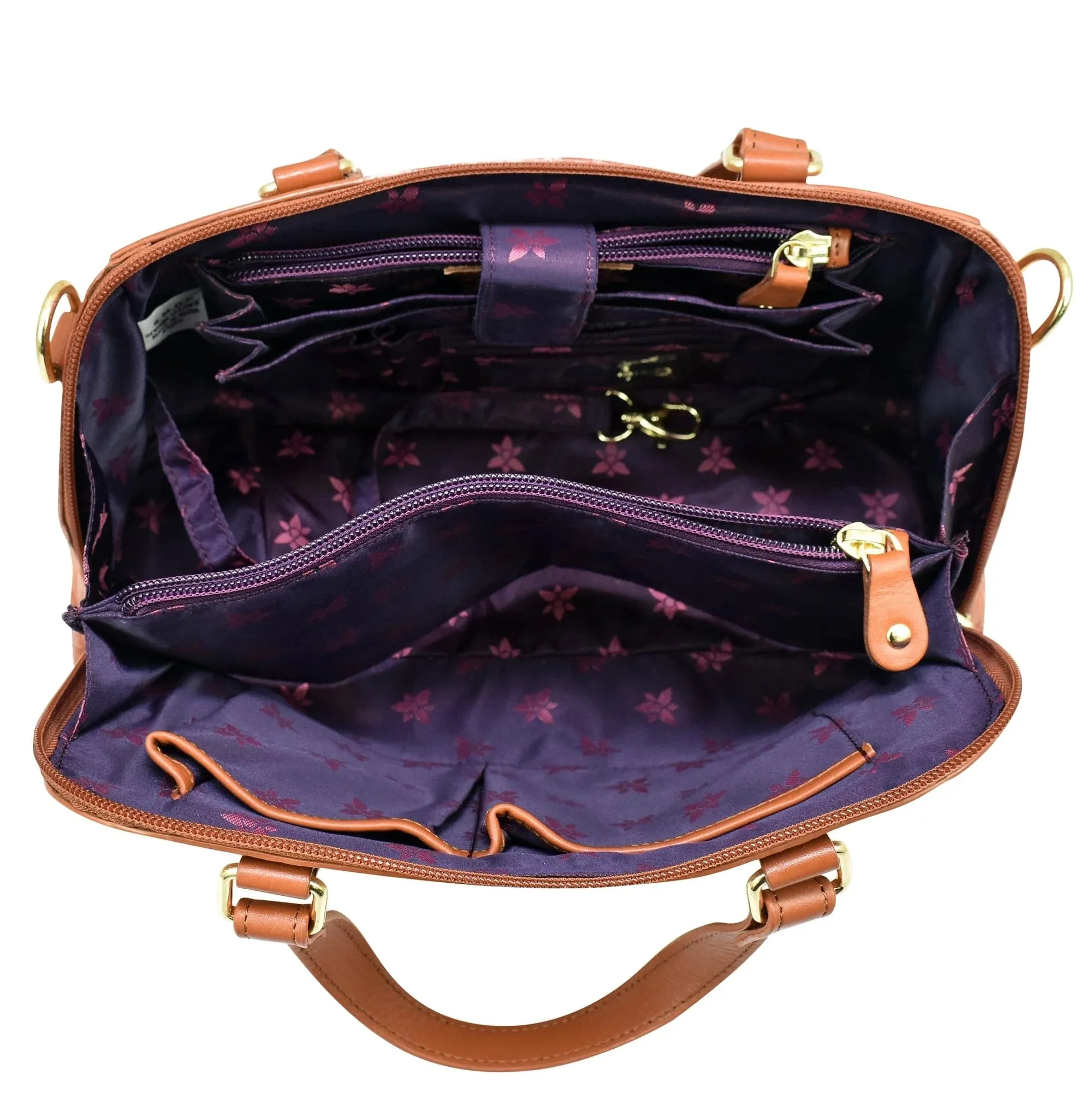 Anuschka Wide Organizer Satchel