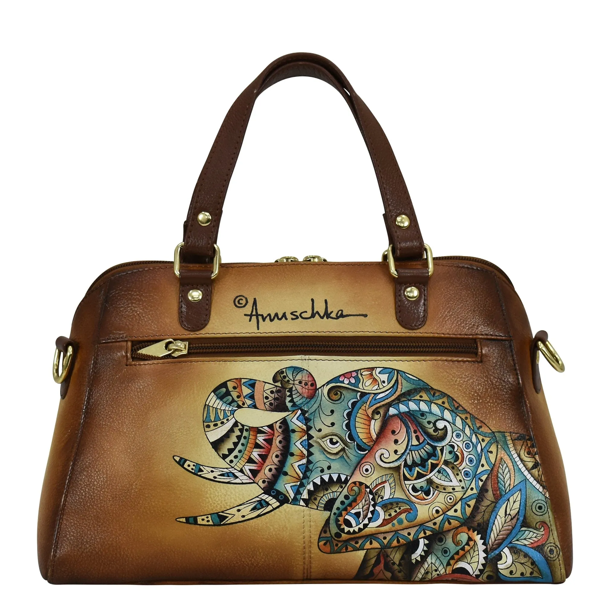 Anuschka Wide Organizer Satchel