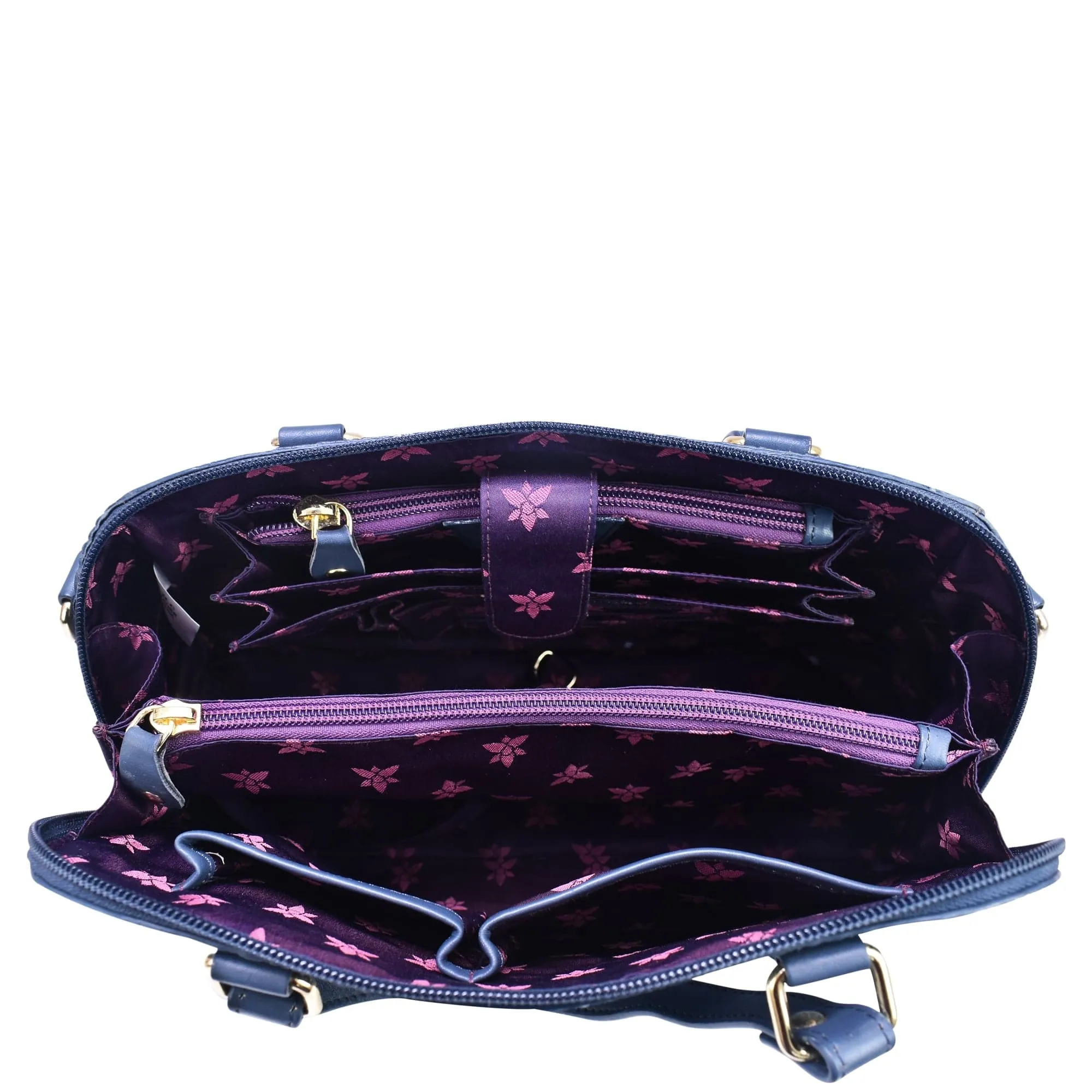 Anuschka Wide Organizer Satchel