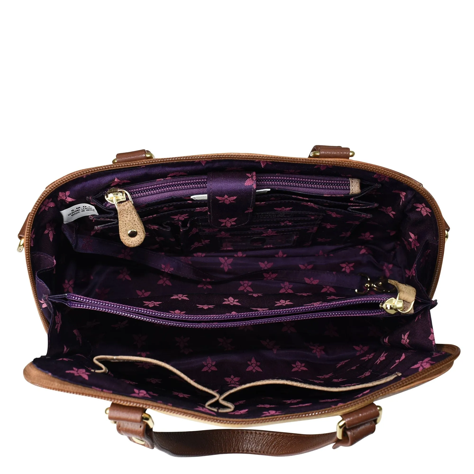 Anuschka Wide Organizer Satchel
