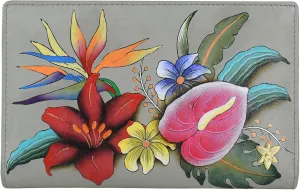 Anuschka Women's Original Hand-Painted Genuine Leather Two Fold Wallet