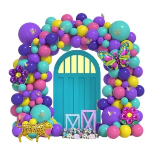 ANYPARTY Balloons 155Pcs Latex Butterfly Flower Theme Party Decor