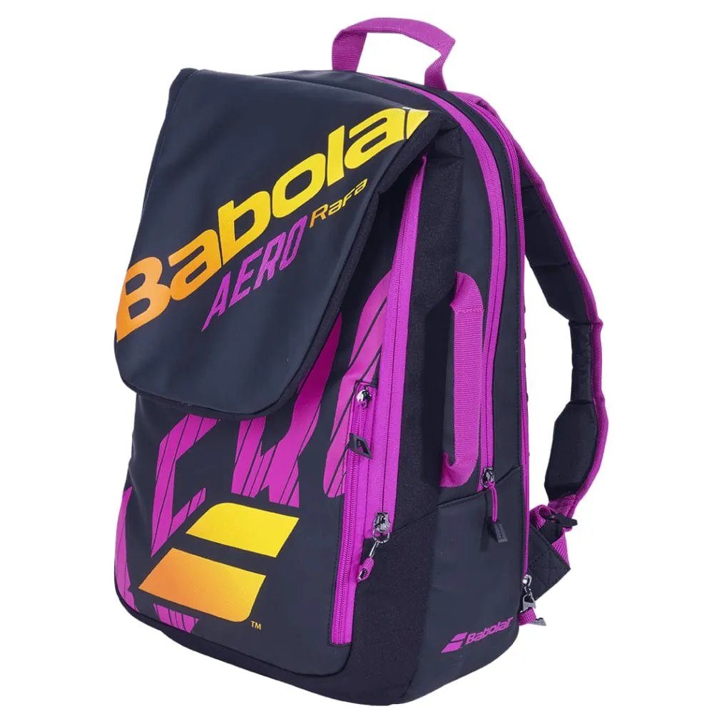 Babolat Pure Aero RAFA Tennis Backpack - Black / Pink / Yellow