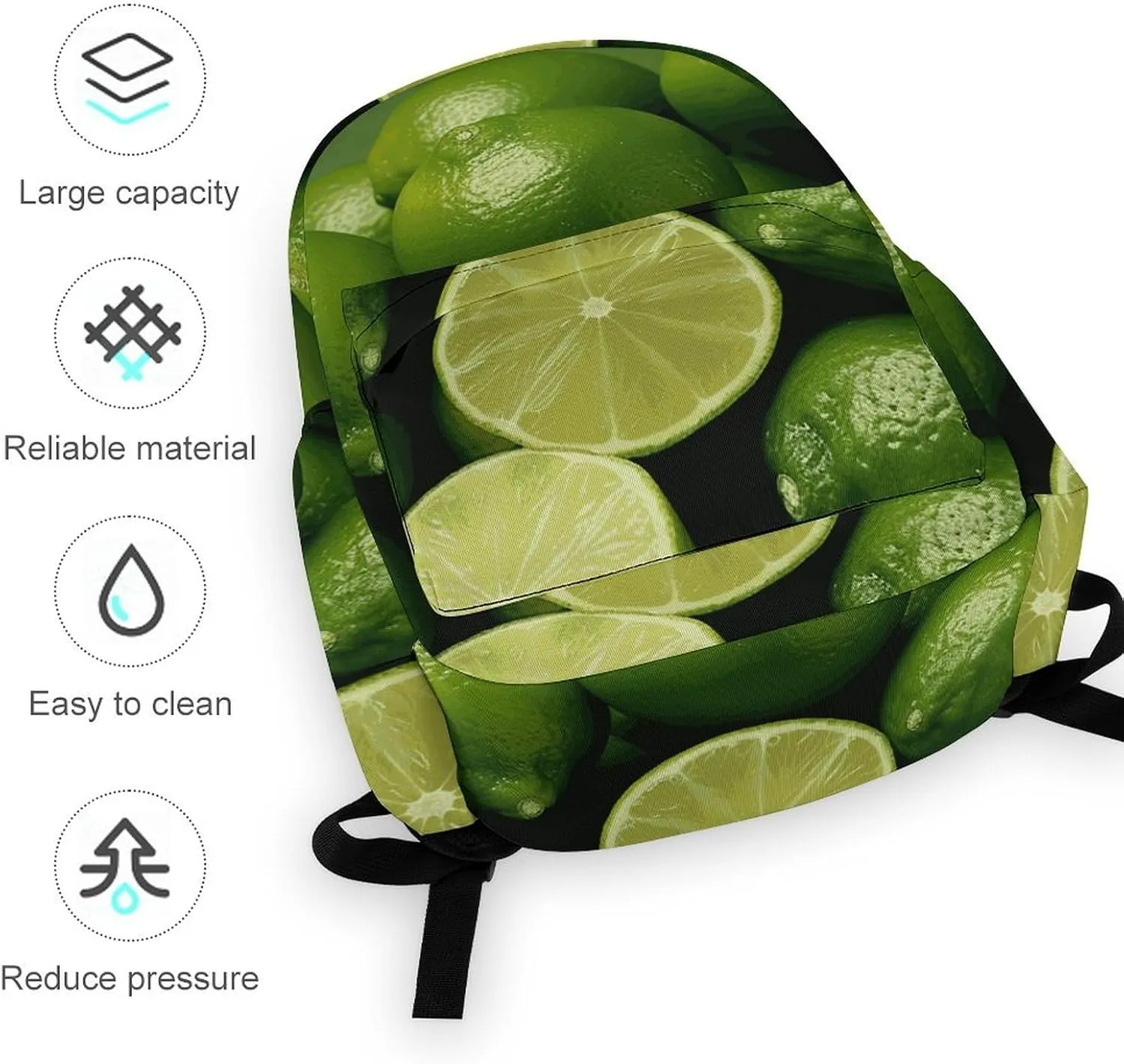 Backpack for Men Women Daypack Waterproof Fresh Green Lime Computer Bag Business Work Bag for Travel