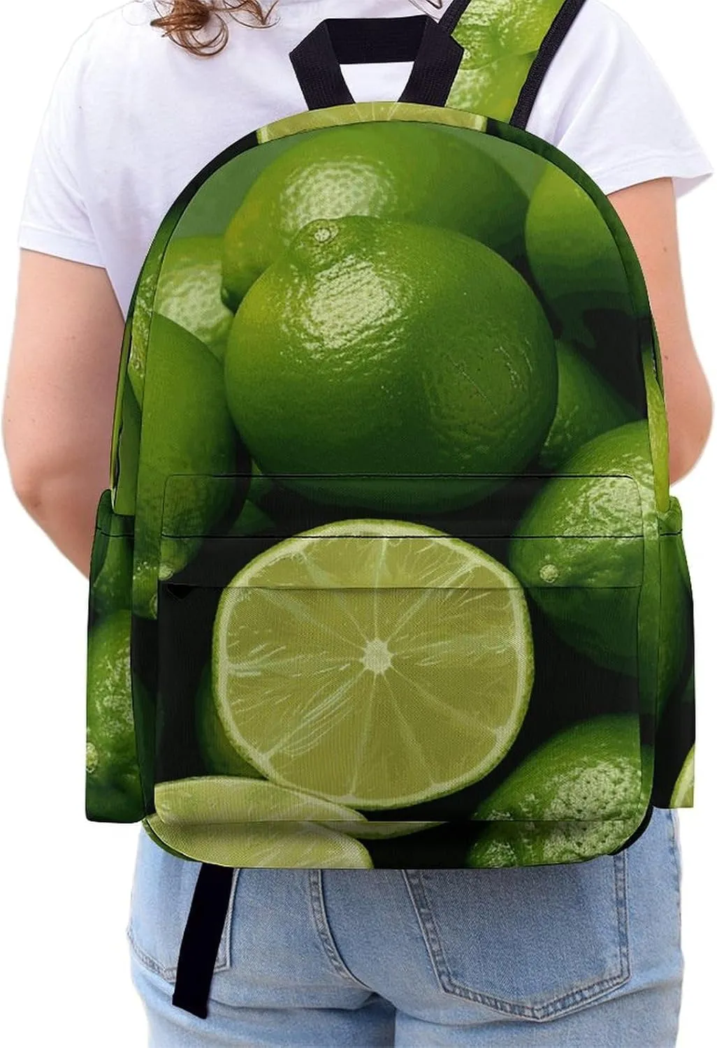 Backpack for Men Women Daypack Waterproof Fresh Green Lime Computer Bag Business Work Bag for Travel