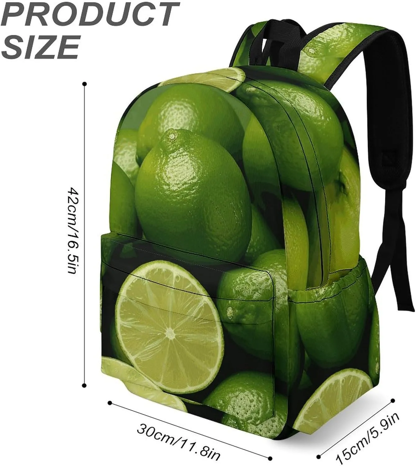 Backpack for Men Women Daypack Waterproof Fresh Green Lime Computer Bag Business Work Bag for Travel