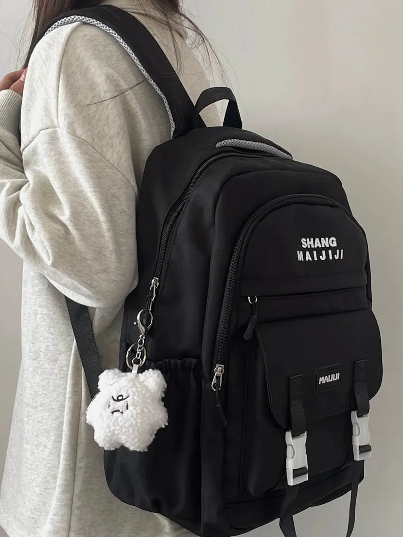 Bag Female College Student Shoulder Bag Casual Canvas Tuition Bag