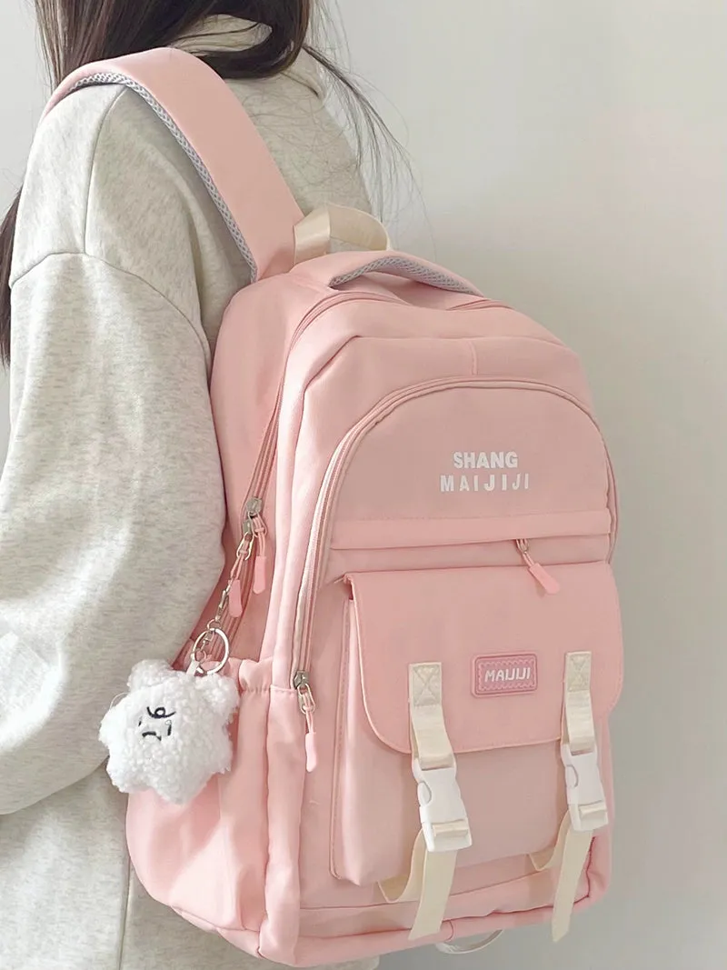 Bag Female College Student Shoulder Bag Casual Canvas Tuition Bag