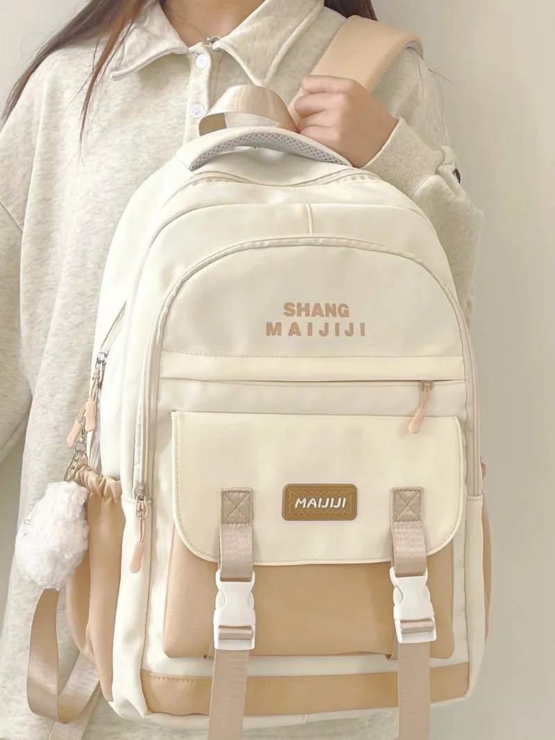 Bag Female College Student Shoulder Bag Casual Canvas Tuition Bag
