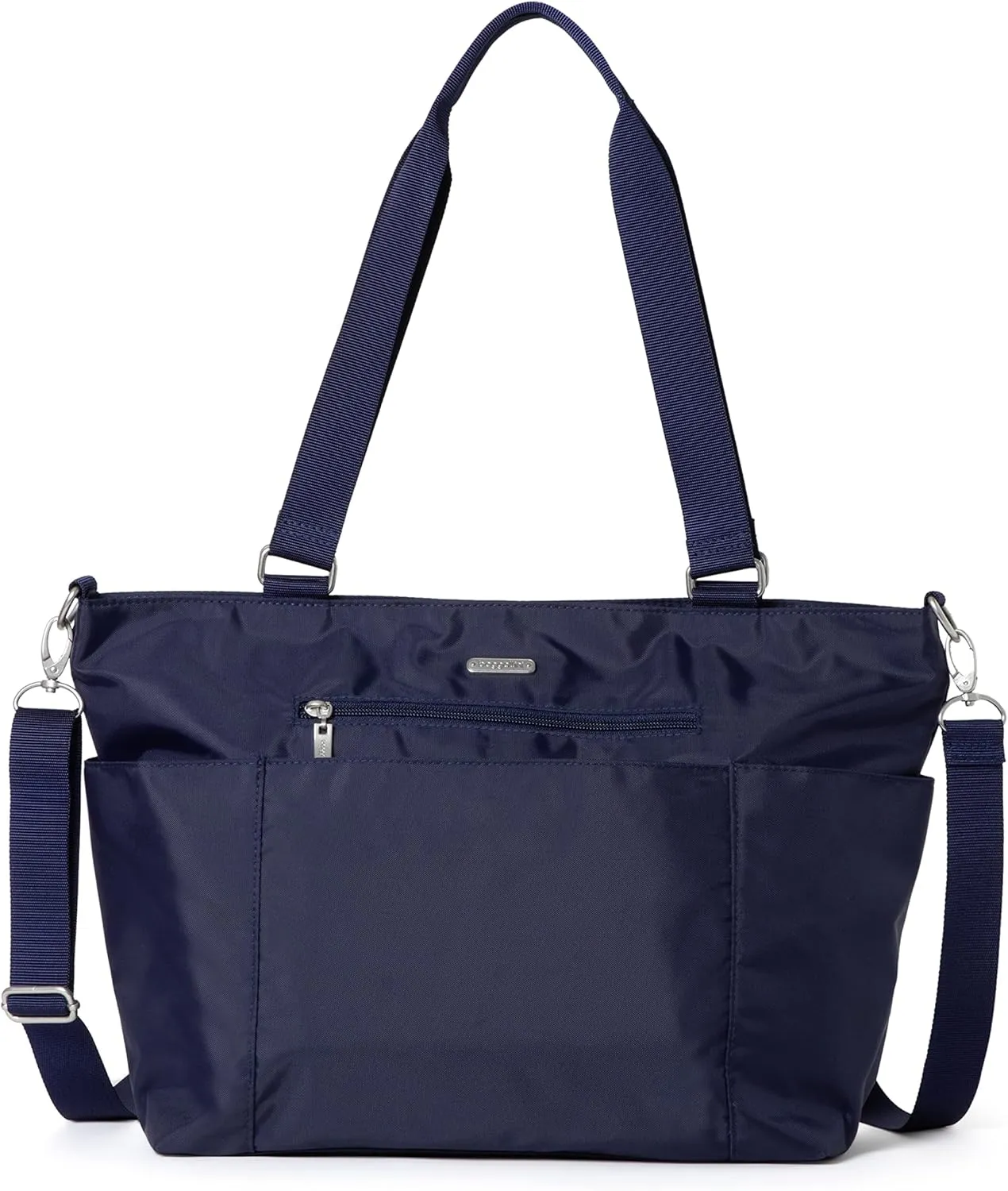 Baggallini Essential Laptop Tote - Work Tote Bag with Laptop Sleeve - Lightweight Travel Crossbody Shoulder Bag for Women