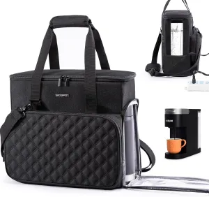 BAGSPRITE Coffee Maker Travel Bag For Keurig K-Slim, Keurig Coffee Maker, Single Serve Coffee Brewer Carrying Case