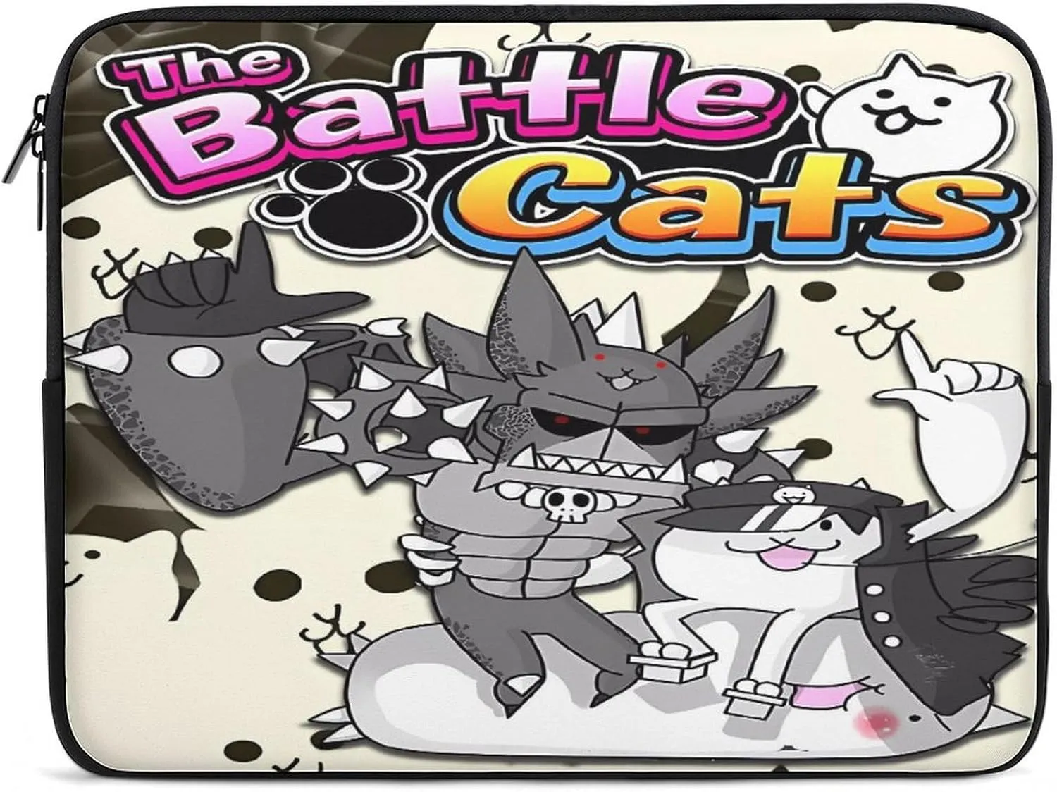 Battle-Cats Slim Laptop Bag - Lightweight And Water-Resistant Carrying Case with Handle