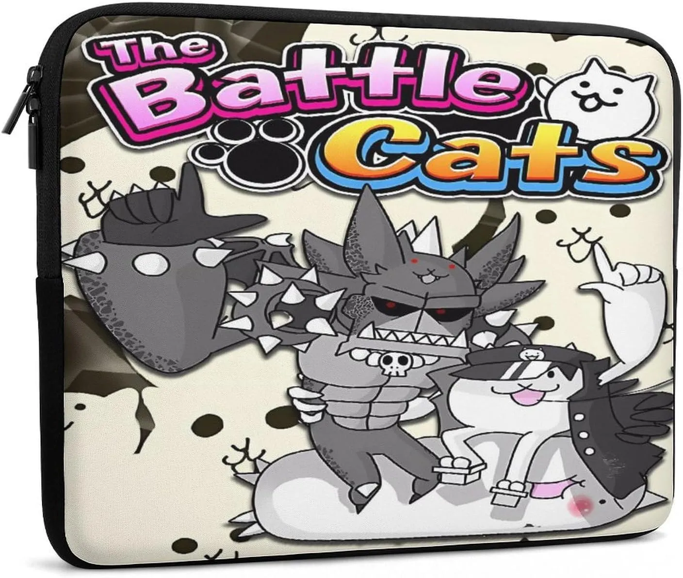 Battle-Cats Slim Laptop Bag - Lightweight And Water-Resistant Carrying Case with Handle