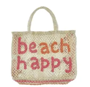 BEACH HAPPY BAG SMALL - NATURAL / BERRY PEACH - THE JACKSONS