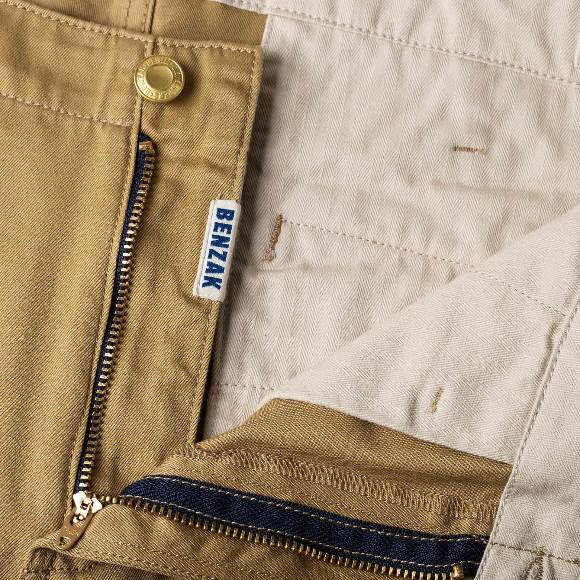 【Benzak Denim Developers】BC-04 RELAXED CHINO 8.5 oz. aged bronze brown sateen twill / 寬鬆錐形 古銅卡其色 薄款軍用沙丁布