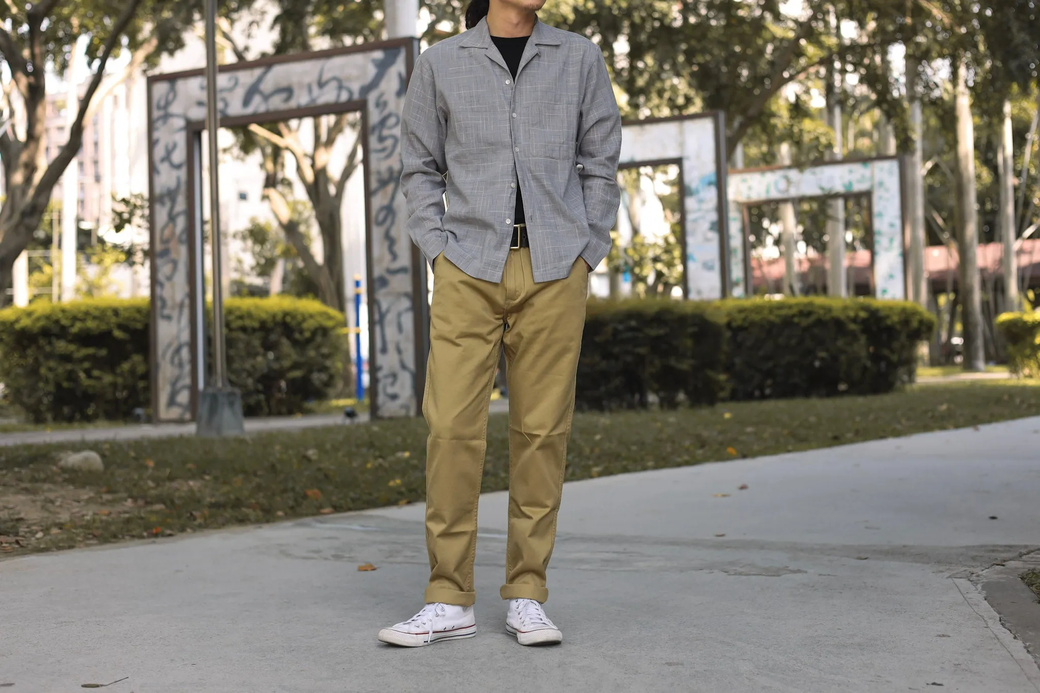 【Benzak Denim Developers】BC-04 RELAXED CHINO 8.5 oz. aged bronze brown sateen twill / 寬鬆錐形 古銅卡其色 薄款軍用沙丁布