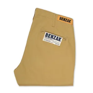 【Benzak Denim Developers】BC-04 RELAXED CHINO 8.5 oz. aged bronze brown sateen twill / 寬鬆錐形 古銅卡其色 薄款軍用沙丁布