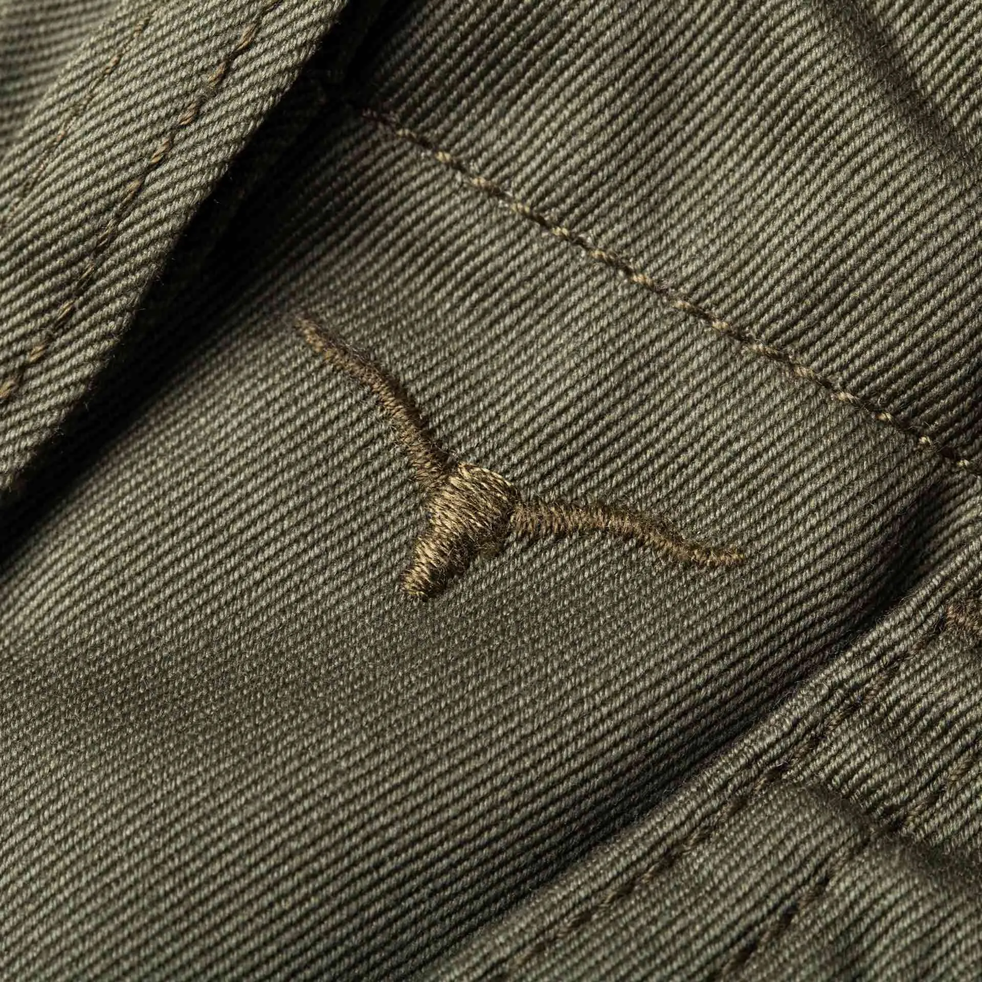 【Benzak Denim Developers】BC-04 RELAXED CHINO 8.5 oz. aged green sateen twill / 寬鬆錐形 復古綠 薄款軍用沙丁布