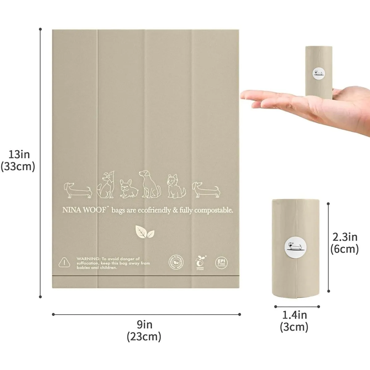 Biodegradable & Compostable Waste Bags | Multiple Sizes