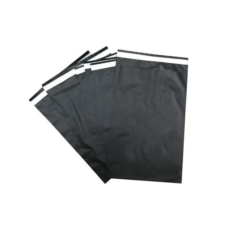 Biodegradable Mailer Bags 50PCS 5Sizes Black Plastic Mailing