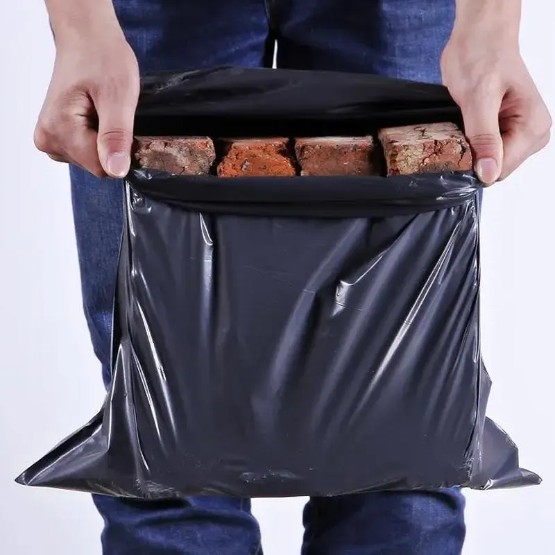 Biodegradable Mailer Bags 50PCS 5Sizes Black Plastic Mailing