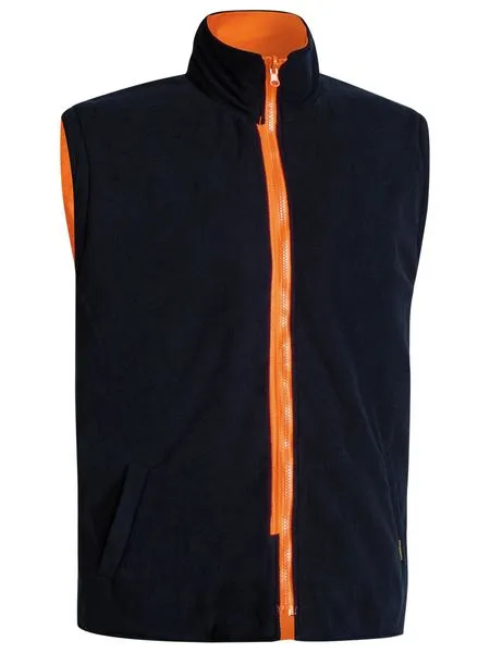 Bisley Mens BM-Taped 5-in-1 Rain Jacket 300D Orange/Navy L