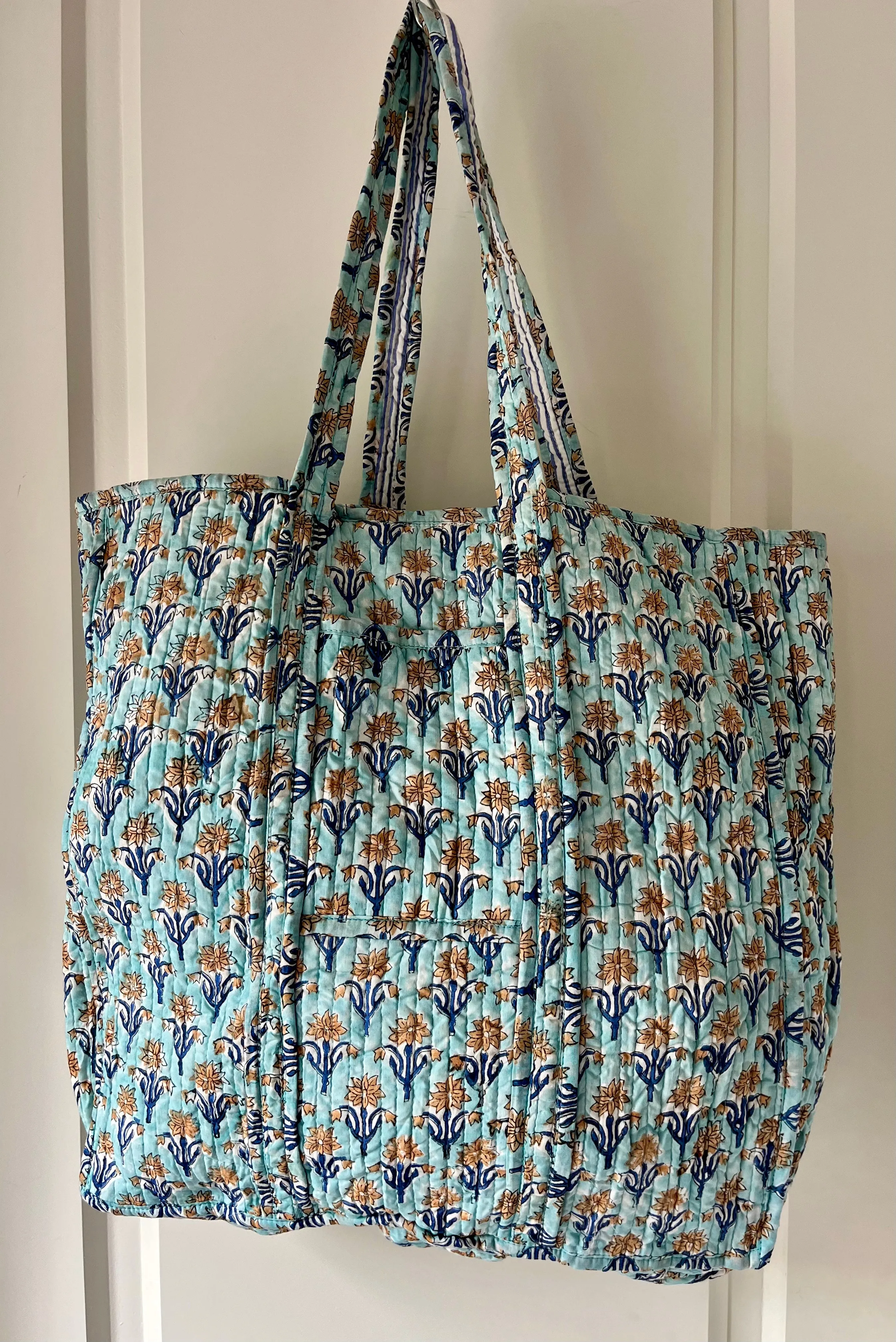 Block Print Tote Bag Large