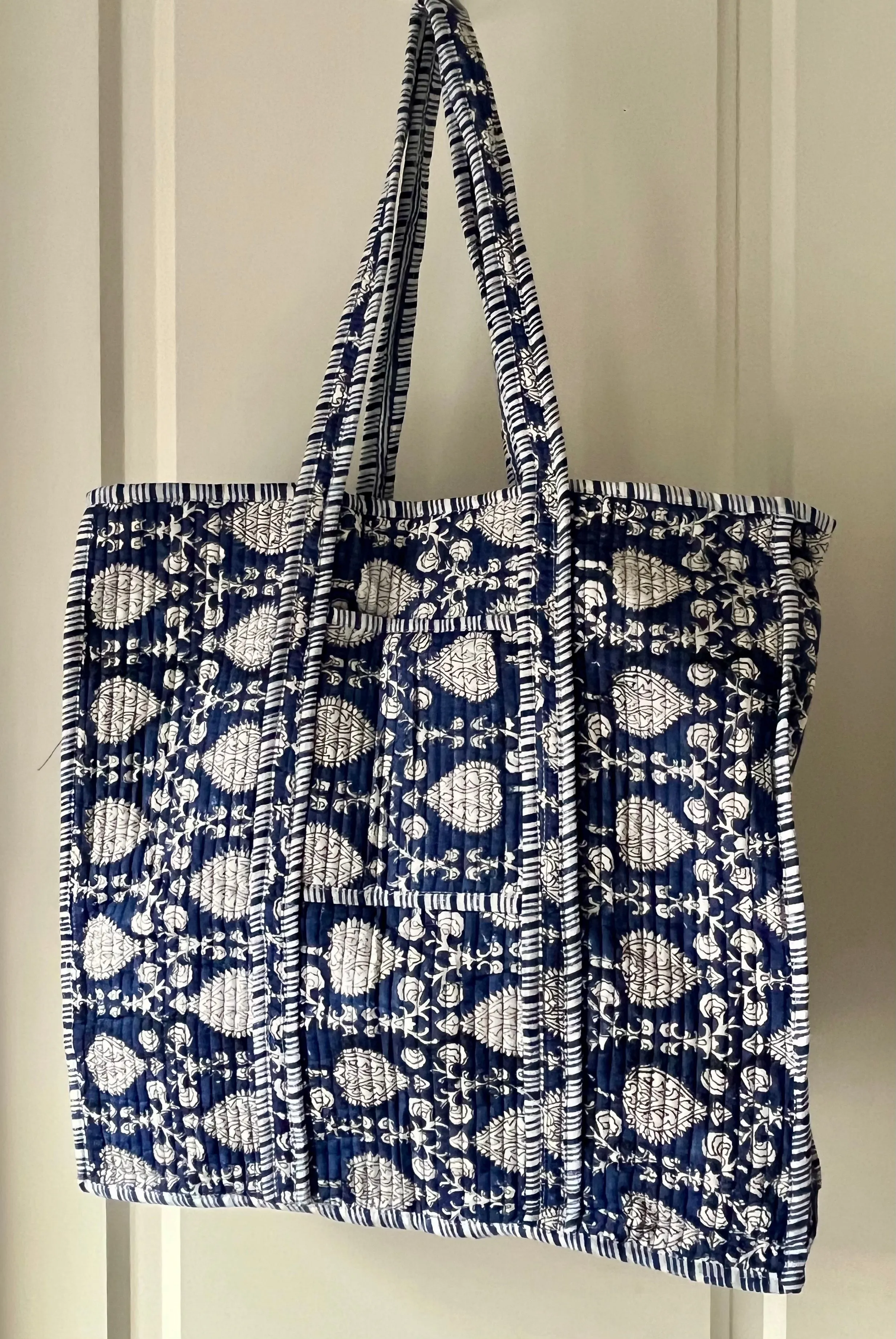 Block Print Tote Bag Large