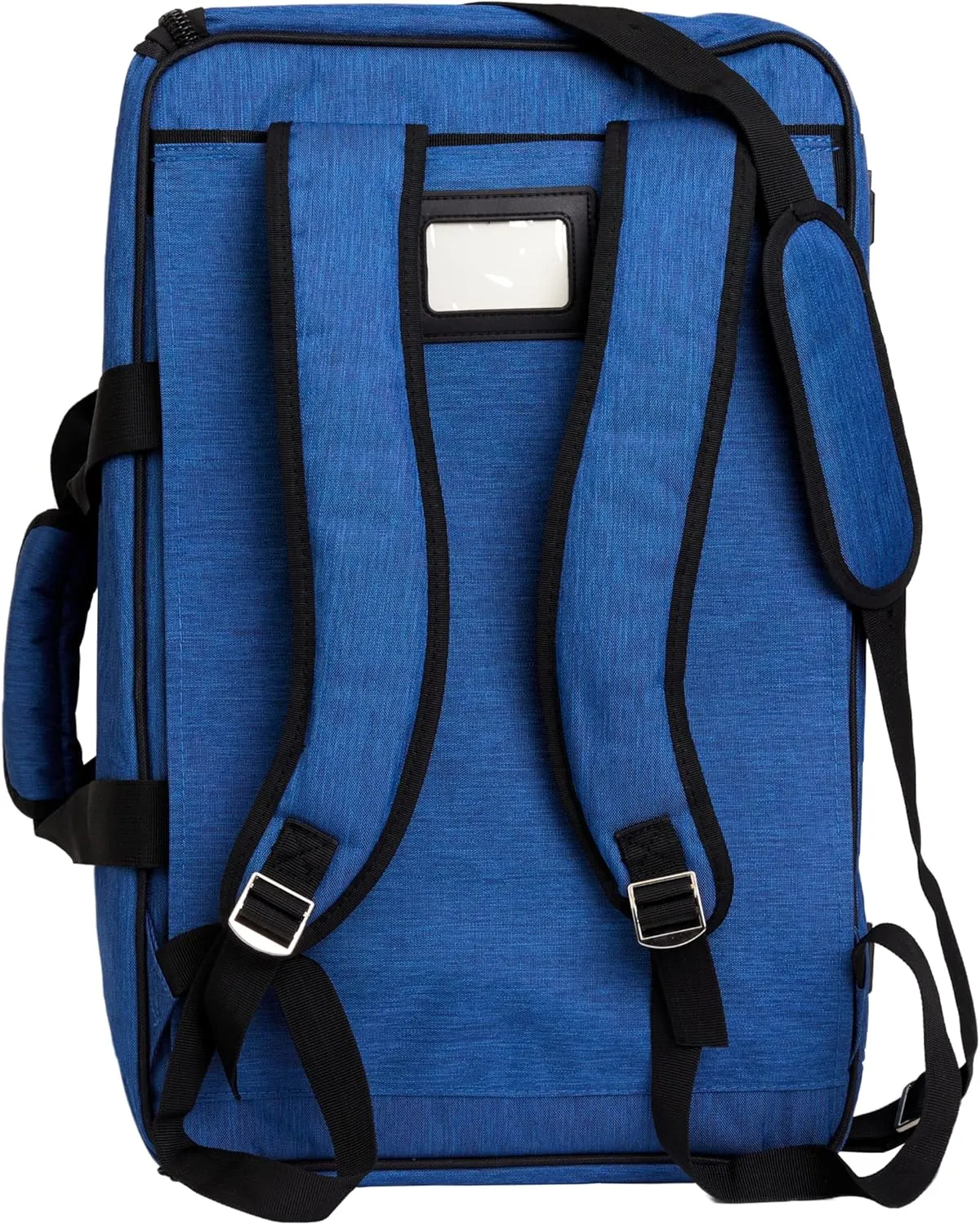 Board Game Bag - Fits 7 Standard Boxes - Carry With Backpack/Shoulder Strap/Luggage Slip - Padded For Protection - Duffle Bag For Travel Or Game Night - Pocket For DND Accessories (Royal Blue)