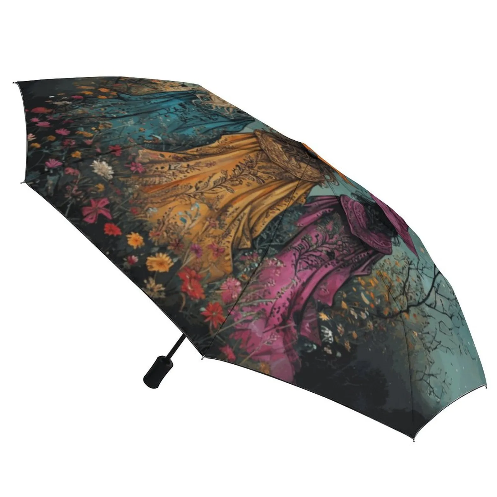 Boho Witches Auto Umbrella with Printed Pattern Outside ZYS03-8K