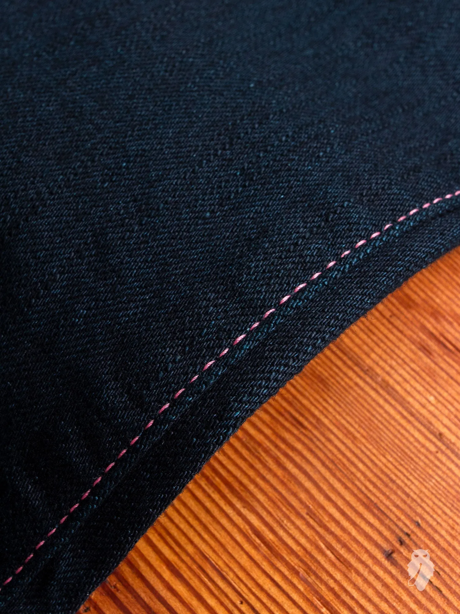 BOM012-B "Momotaro x Blue Owl" 15.7oz Selvedge Denim - Tight Tapered Fit