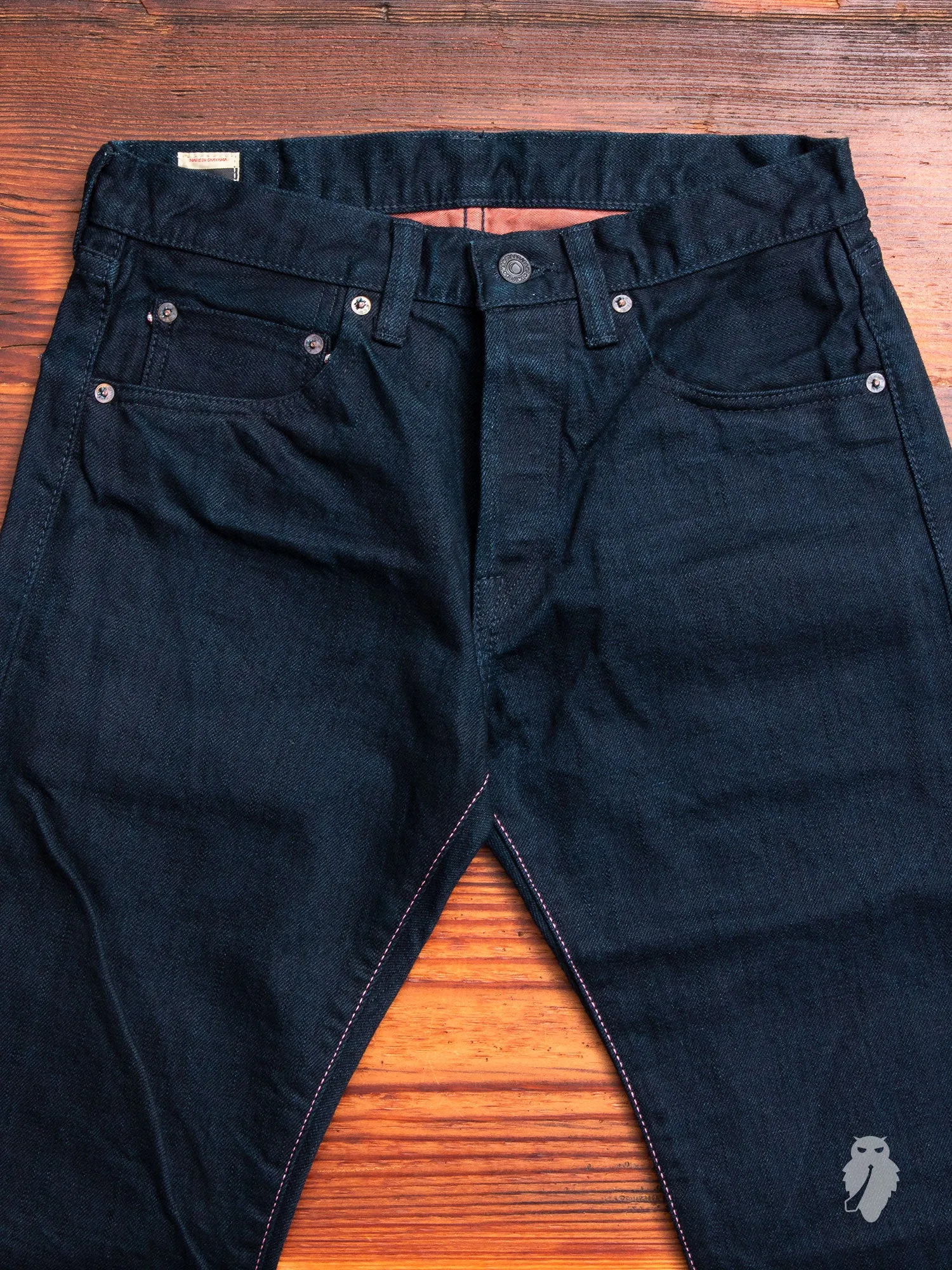 BOM012-B "Momotaro x Blue Owl" 15.7oz Selvedge Denim - Tight Tapered Fit