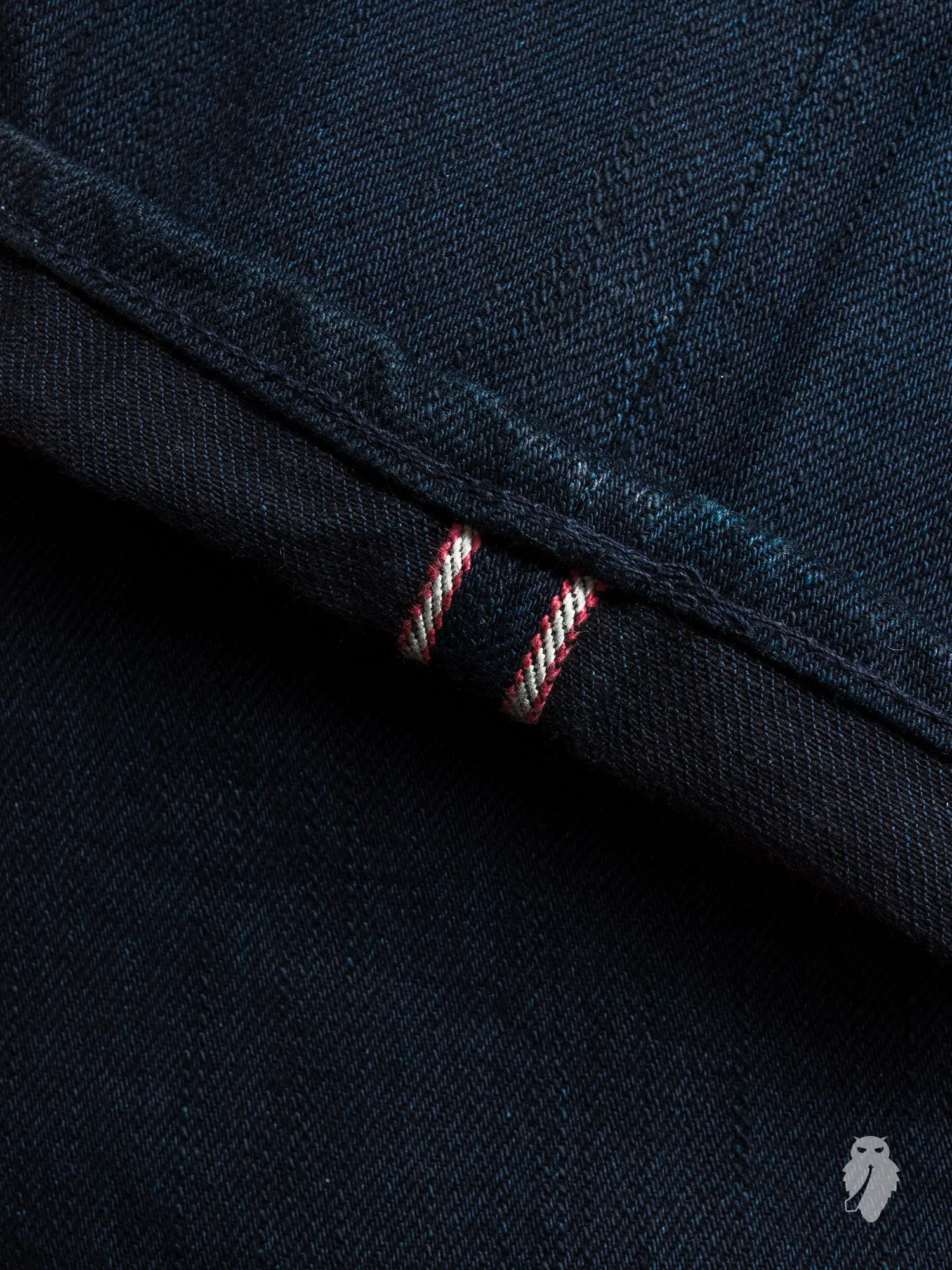 BOM012-B "Momotaro x Blue Owl" 15.7oz Selvedge Denim - Tight Tapered Fit