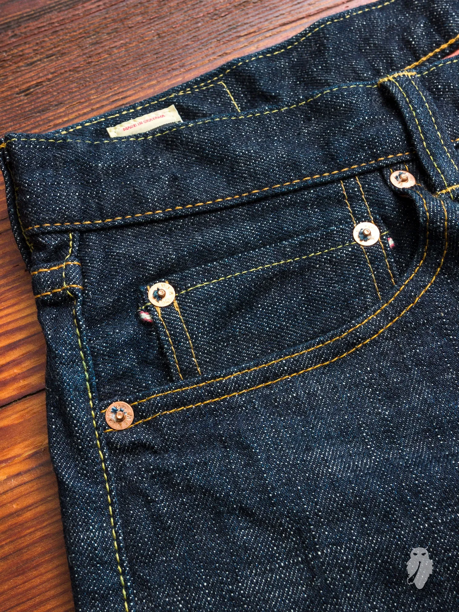 BOM012 "Momotaro x Blue Owl" 15.7oz Selvedge Denim - Tight Tapered Fit