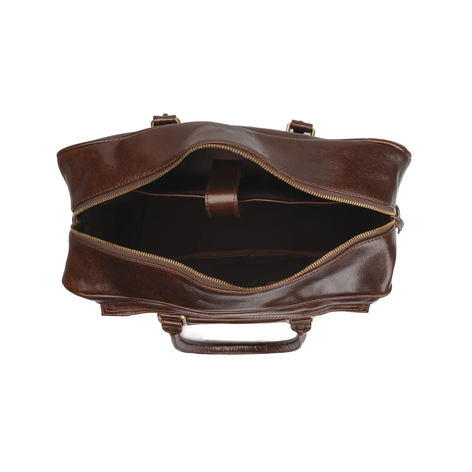 Brown Glaze Leather Pilot Bag