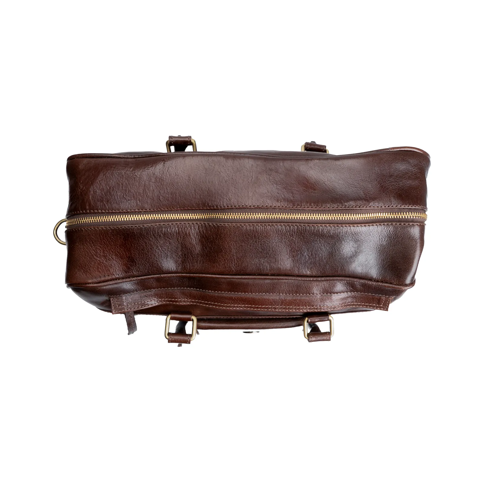 Brown Glaze Leather Pilot Bag
