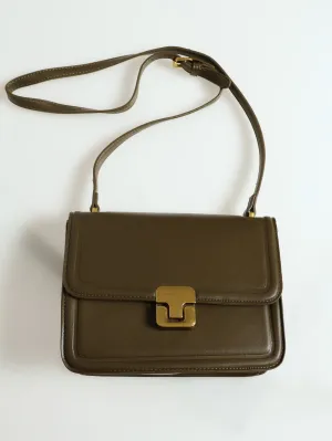 Brushed Gold Square Satchel - Fatigue
