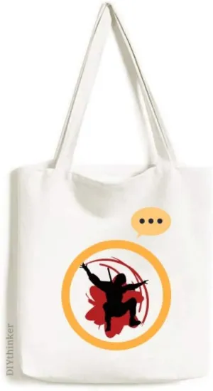 Bushido Samurai Sakura Outline Japan Asia Expression Gift Sack Canvas Tote Shoulder Bag